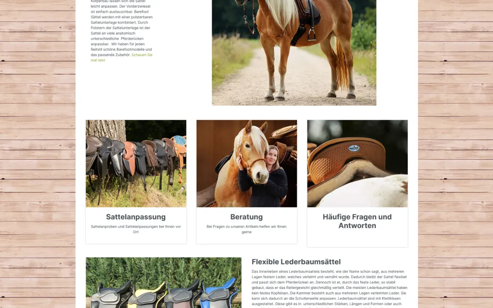 Onlineshop des Sattelshops Stenkewitz